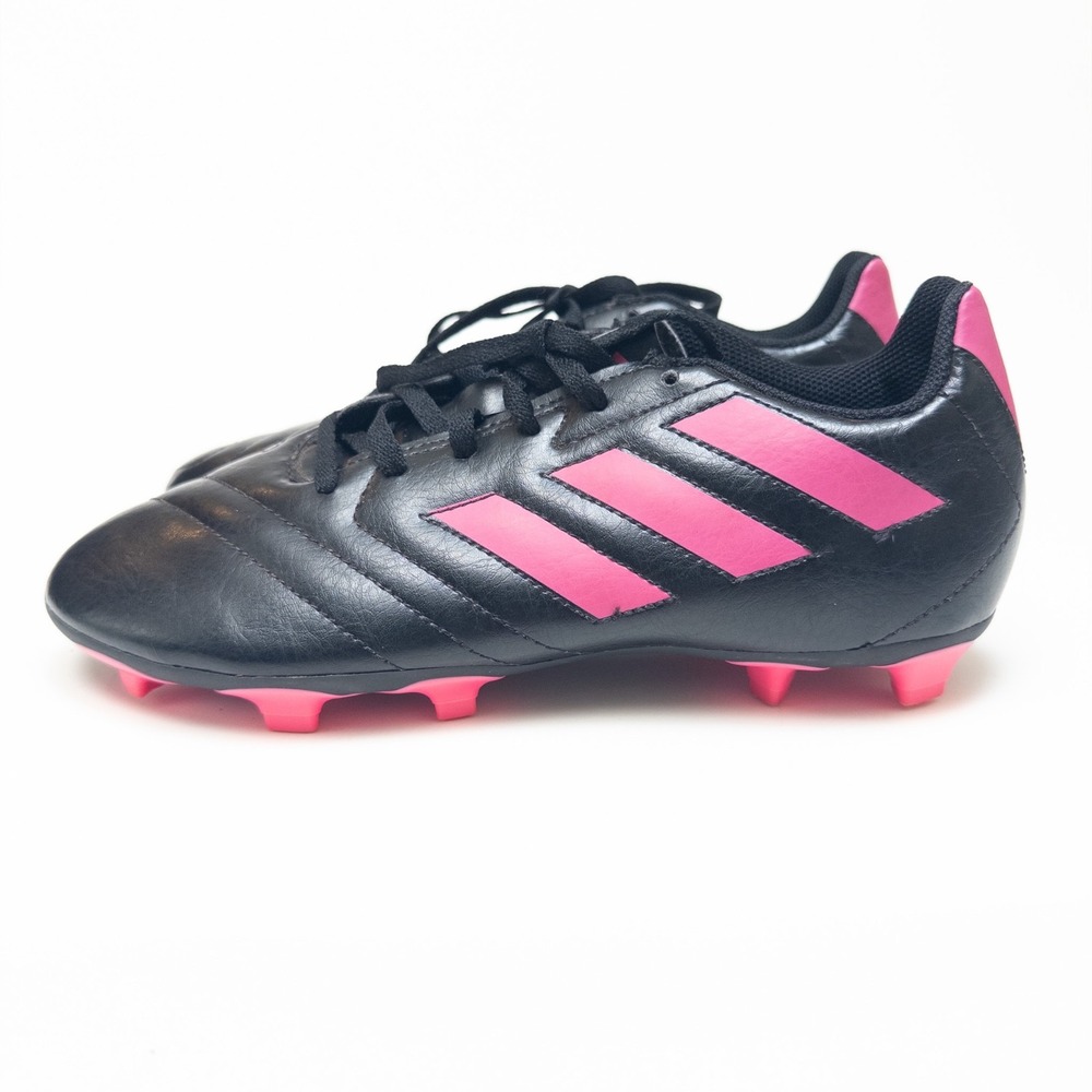 Adidas Goletto VII Men's 6 Black Pink Soccer Cleats Firm Ground FG Shoes FV289